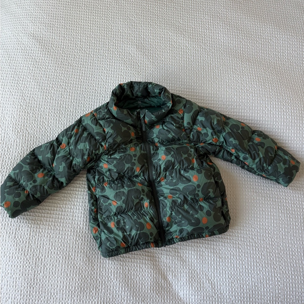 Uniqlo Marrimeko Green and Orange Patterned Jacket